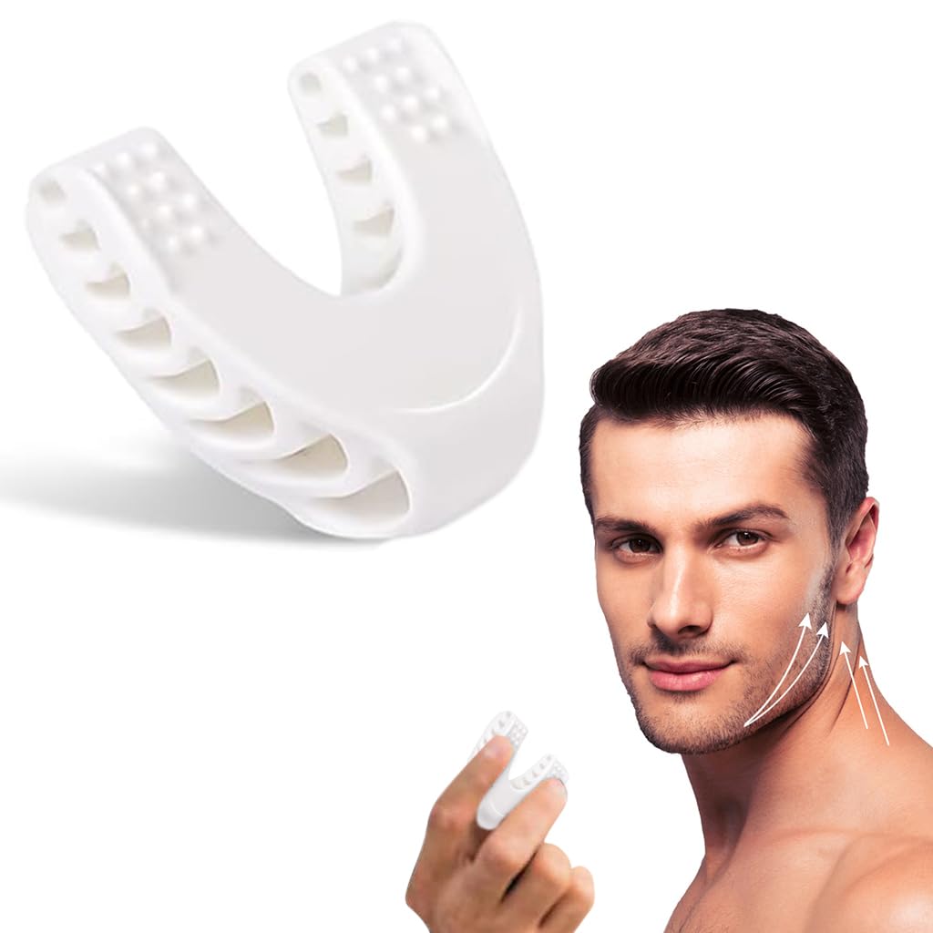 MAYCREATE 40lbs Jawline Exerciser Tool for Men Women Foodgrade Silicone Jaw Line Shaper Jaw Exerciser for Intermediate & Advance Users MAYCREATE 40lbs Jawline Exerciser Tool for Men Women Foodgrade Silicone Jaw Line Shaper Jaw Exerciser for Intermediate & Advance Users